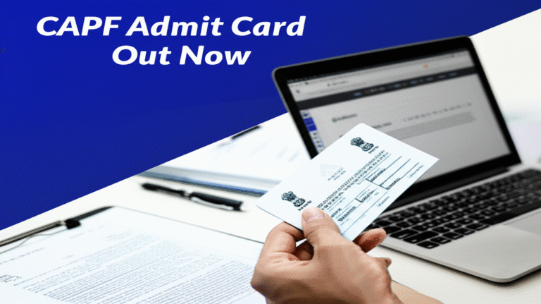 UPSC CAPF Admit Card 2025 Released: Top Download Guide