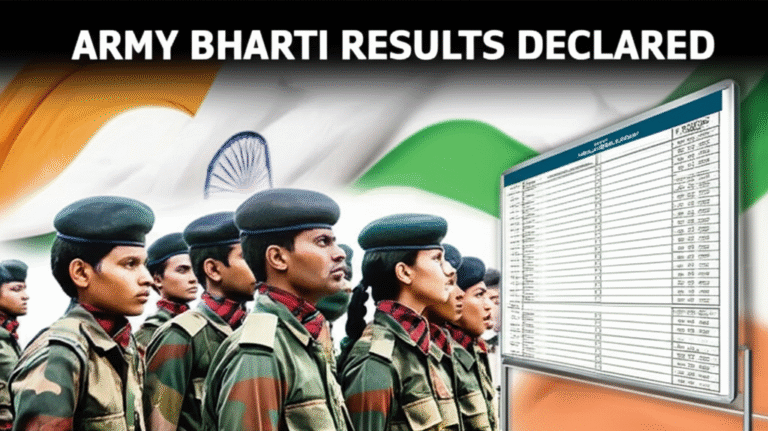 Indian Army Agniveer Result 2025 OUT LIVE – Latest Bharti Updates