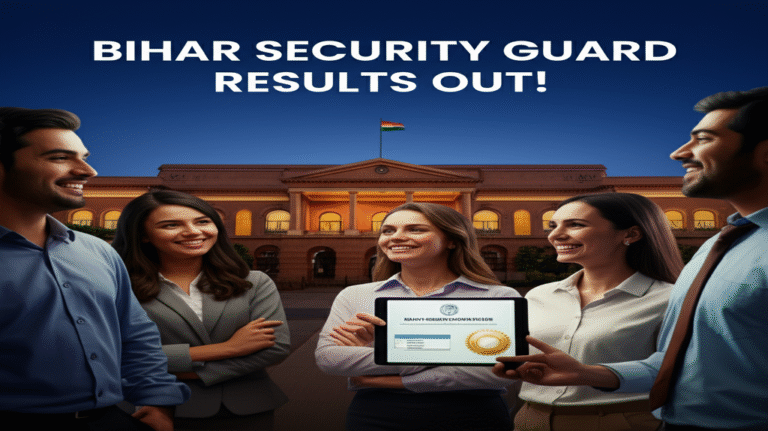 Bihar Vidhan Sabha Security Guard Result 2025 Released – Top Insights