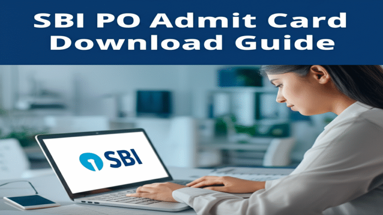 SBI PO Admit Card 2025: Your Essential Download Guide