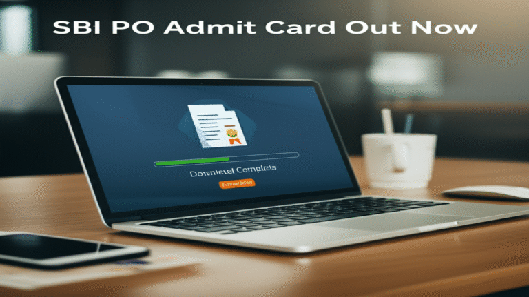 SBI PO Admit Card 2025: Your Complete Download Guide